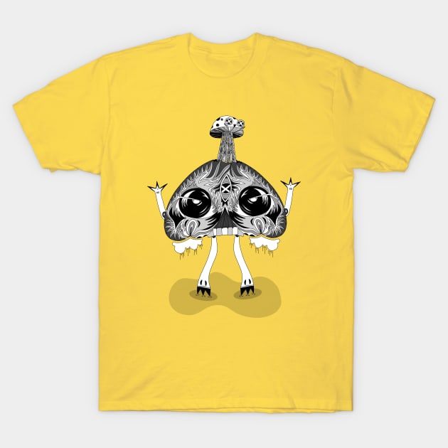 Mushroom head T-Shirt by yeknomster